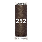 Gütermann garen | 200m | 252 donker bruin naaigaren GM - 200 - 252 - DONKER - BRUIN 4008015028923